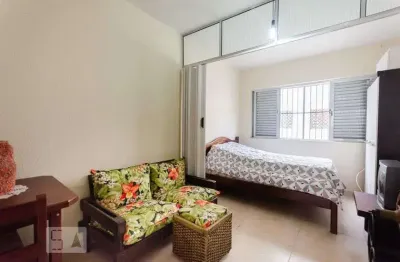 Kitnet / stúdio para aluguel - gonzaga , 1 quarto,  28 m² - santos