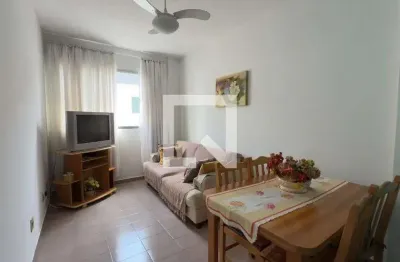 Apartamento para aluguel - vila caiçara, 1 quarto,  55 m² - praia grande
