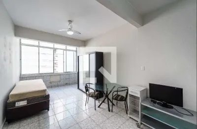 Kitnet / stúdio para aluguel - boqueirão, 1 quarto,  33 m² - santos