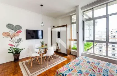 Apartamento para aluguel - boqueirão, 1 quarto,  42 m² - santos
