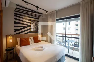 Kitnet / stúdio para aluguel - brooklin, 1 quarto,  25 m² - são paulo