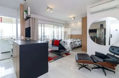 Kitnet / stúdio para aluguel - brooklin, 1 quarto,  50 m² - são paulo
