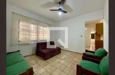 Apartamento para aluguel - guilhermina, 1 quarto,  50 m² - praia grande