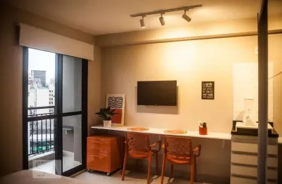 Kitnet / stúdio para aluguel - centro, 1 quarto,  27 m² - são paulo