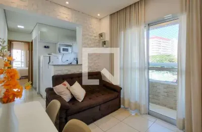 Apartamento para aluguel - aviação, 1 quarto,  36 m² - praia grande