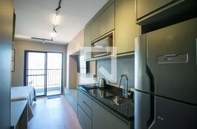 Kitnet / stúdio para aluguel - brooklin, 1 quarto,  32 m² - são paulo