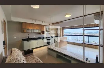 Apartamento para aluguel - ponta da praia, 2 quartos,  65 m² - santos
