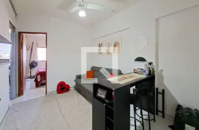 Apartamento para aluguel - guilhermina, 1 quarto,  33 m² - praia grande