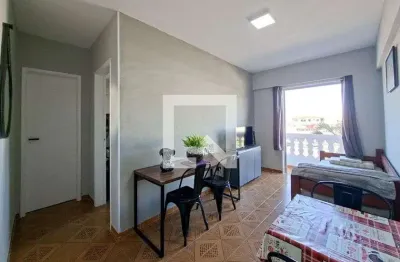 Apartamento para aluguel - vilamar, 1 quarto,  42 m² - praia grande