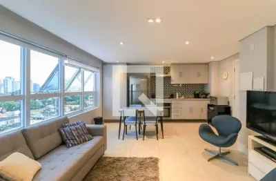 Apartamento para aluguel - brooklin, 1 quarto,  56 m² - são paulo