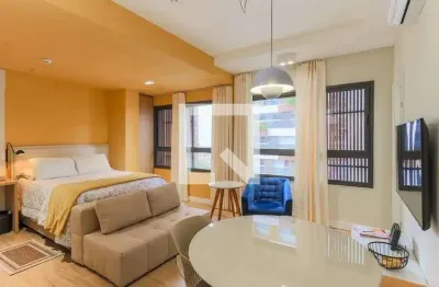 Kitnet / stúdio para aluguel - brooklin, 1 quarto,  30 m² - são paulo