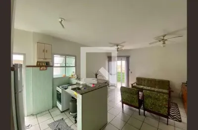 Apartamento para aluguel - vila caiçara, 1 quarto,  48 m² - praia grande