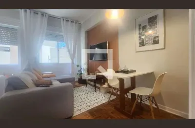 Kitnet / stúdio para aluguel - ponta da praia, 1 quarto,  45 m² - santos