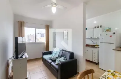 Apartamento para aluguel - vila tupi, 1 quarto,  40 m² - praia grande