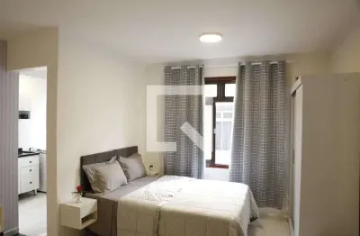 Kitnet / stúdio para aluguel - canto do forte, 1 quarto,  45 m² - praia grande