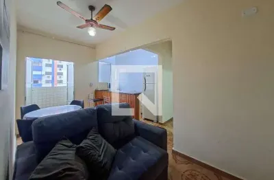 Apartamento para aluguel - vila tupi, 1 quarto,  40 m² - praia grande