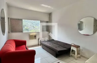 Kitnet / stúdio para aluguel - josé menino, 1 quarto,  23 m² - santos