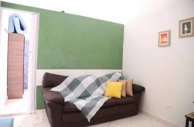 Kitnet / stúdio para aluguel - boqueirão, 1 quarto,  30 m² - praia grande