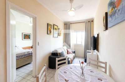 Apartamento para aluguel - aviação, 1 quarto,  35 m² - praia grande