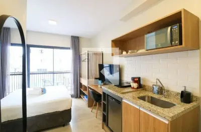 Kitnet / stúdio para aluguel - brooklin, 1 quarto,  22 m² - são paulo