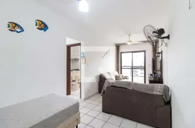 Apartamento para aluguel - guilhermina, 1 quarto,  64 m² - praia grande