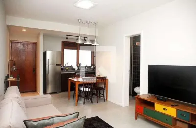 Apartamento para aluguel - centro histórico, 1 quarto,  55 m² - porto alegre