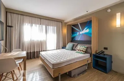 Kitnet / stúdio para aluguel - alphaville, 1 quarto,  28 m² - barueri