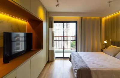 Kitnet / stúdio para aluguel - brooklin, 1 quarto,  27 m² - são paulo