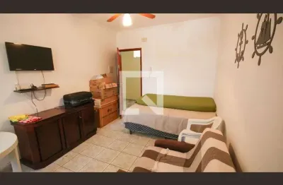 Kitnet / stúdio para aluguel - vilamar, 1 quarto,  30 m² - praia grande