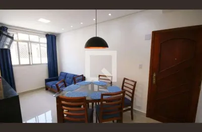 Apartamento para aluguel - boqueirão, 1 quarto,  44 m² - praia grande