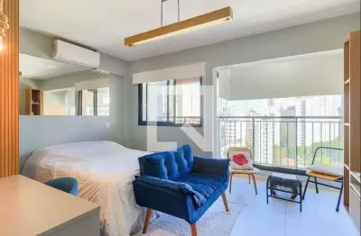 Kitnet / stúdio para aluguel - brooklin, 1 quarto,  25 m² - são paulo