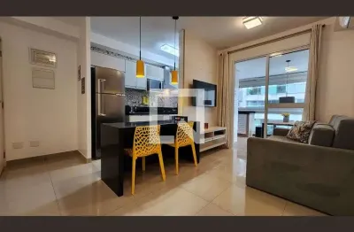 Apartamento para aluguel - ponta da praia, 1 quarto,  48 m² - santos