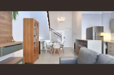 Apartamento para aluguel - centro, 1 quarto,  74 m² - florianópolis