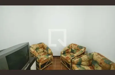 Kitnet / stúdio para aluguel - vila caiçara, 1 quarto,  33 m² - praia grande