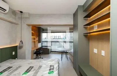 Kitnet / stúdio para aluguel - brooklin, 1 quarto,  32 m² - são paulo