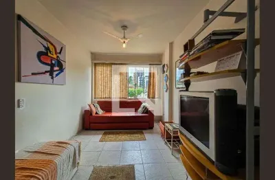 Apartamento para aluguel - ponta da praia, 1 quarto,  86 m² - santos