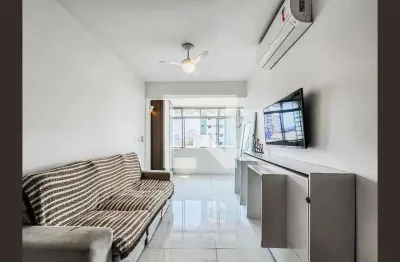 Apartamento para aluguel - ponta da praia, 1 quarto,  97 m² - santos