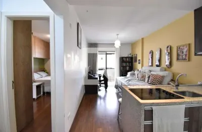 Kitnet / stúdio para aluguel - mercês, 1 quarto,  48 m² - curitiba