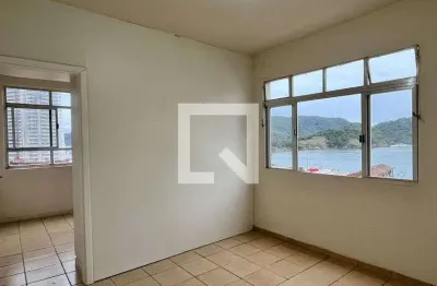 Apartamento para aluguel - ponta da praia, 1 quarto,  50 m² - santos