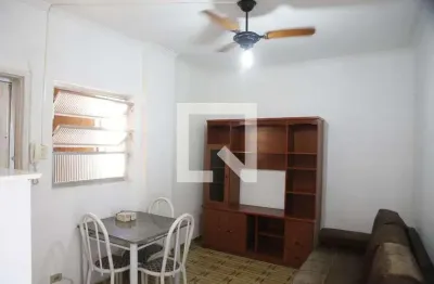 Apartamento para aluguel - boqueirão, 1 quarto,  35 m² - praia grande