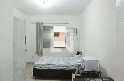 Kitnet / stúdio para aluguel - ponta da praia, 1 quarto,  24 m² - santos