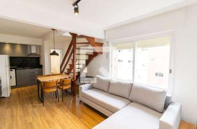 Cobertura para aluguel - cidade baixa, 1 quarto,  52 m² - porto alegre