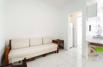 Apartamento para aluguel - ponta da praia, 1 quarto,  45 m² - santos