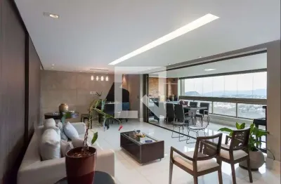 Apartamento para aluguel - vila da serra, 5 quartos,  201 m² - nova lima