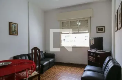 Apartamento para aluguel - ponta da praia, 1 quarto,  45 m² - santos