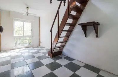 Cobertura para aluguel - centro histórico, 1 quarto,  57 m² - porto alegre