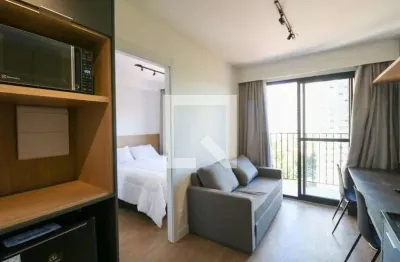 Kitnet / stúdio para aluguel - brooklin, 1 quarto,  32 m² - são paulo