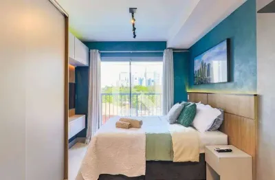 Kitnet / stúdio para aluguel - brooklin, 1 quarto,  24 m² - são paulo