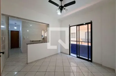 Apartamento para aluguel - boqueirão, 1 quarto,  50 m² - praia grande