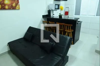 Kitnet / stúdio para aluguel - vila caiçara, 1 quarto,  30 m² - praia grande